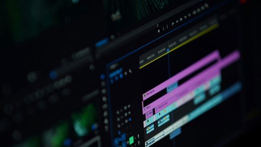 A close up of an editing software open on a computer.