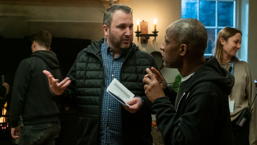 Behind-the-scenes on the set of Bridgerton