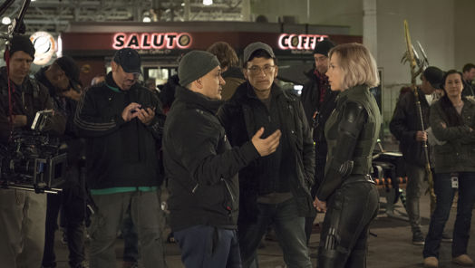 Director on set of Doctor Strange