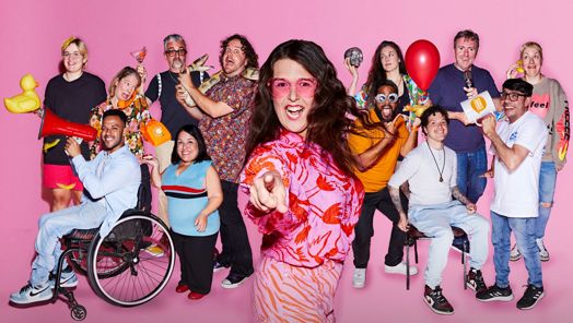 Promotional image for Rosie Jones' Disability Comedy Extravaganza