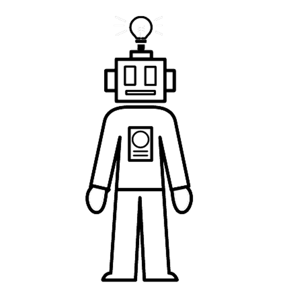 Artificial intelligence (AI) programmer illustration