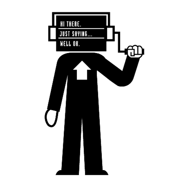 Autocue operator illustration