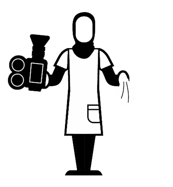 Camera assistant illustration