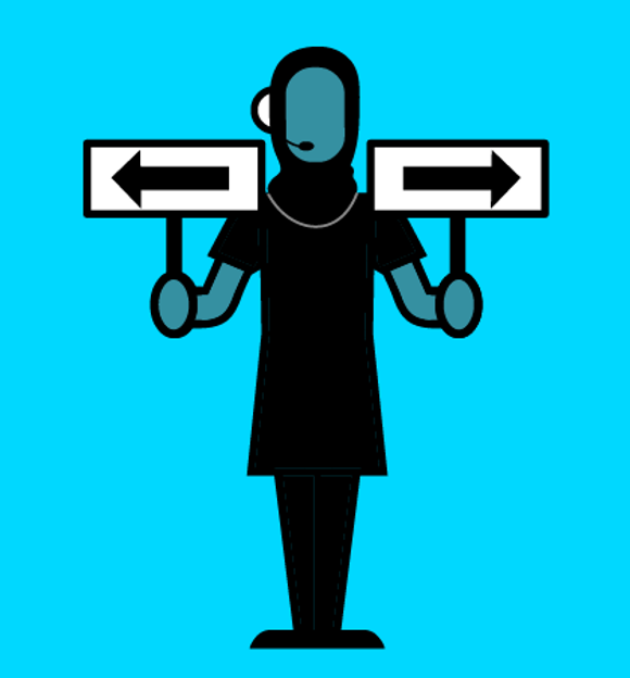 Floor assistant illustration