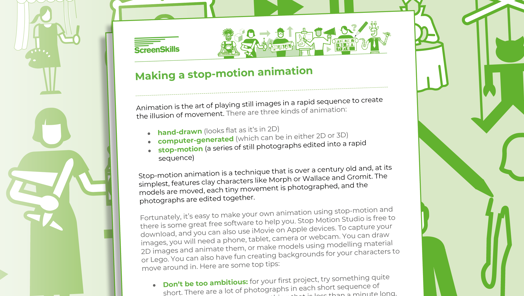 Making a stop-motion animation