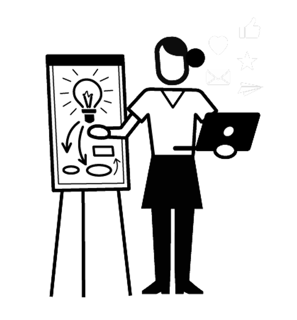 Marketing executive illustration