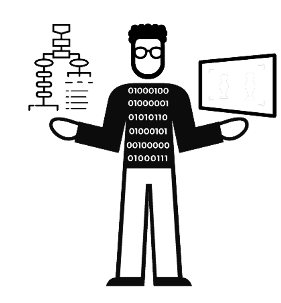 Software developer illustration