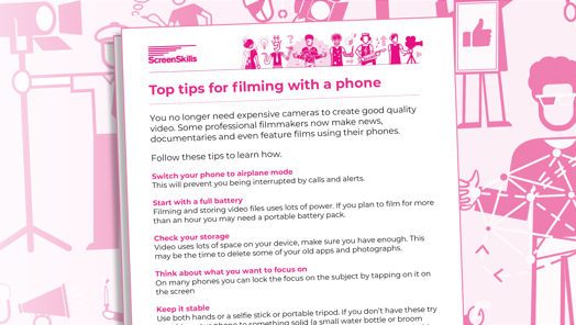 Top tips for filming with a phone